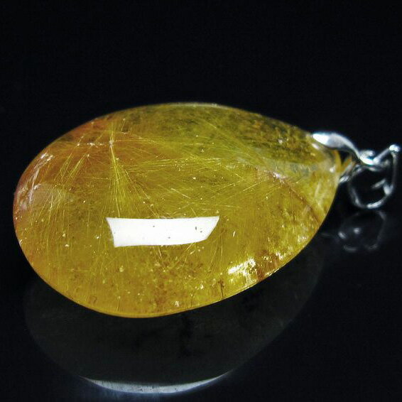 ルチルクォーツ ペンダント ルチレイテッドクォーツ ペンダントトップ pendant 一点物 メール便可 [M便..