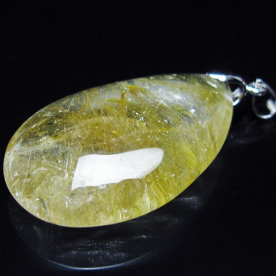 ルチルクォーツ ペンダント ルチレイテッドクォーツ ペンダントトップ pendant 一点物 メール便可 [M便 1/20] 112-13062