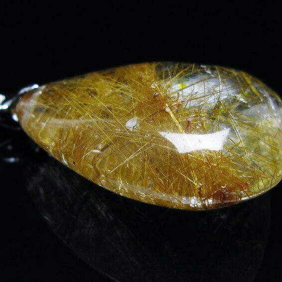 ＼16日までポイント2倍／ プラチナルチルクォーツ ペンダント ルチレイテッドクォーツ ペンダントトップ pendant 一点物 送料無料 112-13226