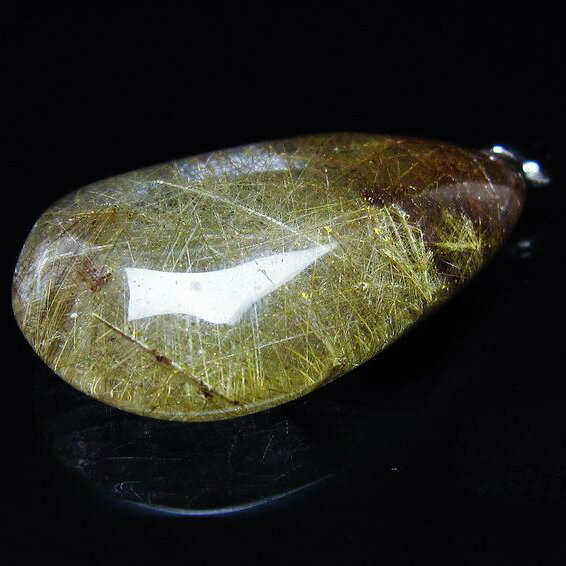 プラチナルチルクォーツ ペンダント ルチレイテッドクォーツ ペンダントトップ pendant 一点物 送料無料 112-13243