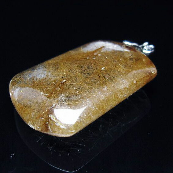 プラチナルチルクォーツ ペンダント ルチレイテッドクォーツ ペンダントトップ pendant 一点物 送料無..