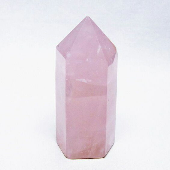 ローズクォーツ 六角柱 ピンク ポイント 置物 rose quartz ばら石英 一点...