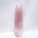 ローズクォーツ 六角柱 ばら水晶 ポイント 置物 rose quartz 一点物 152-3437