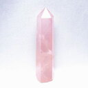 ローズクォーツ 六角柱 ばら水晶 ポイント 置物 rose quartz 一点物 152-3473
