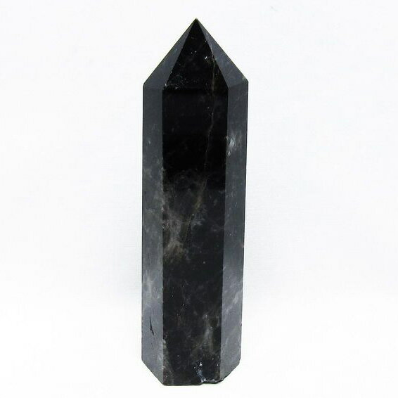黒水晶 六角柱 モリオン ポイント morion 置物 一点物 152-3669