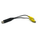 USB TO RCA変換ケーブル KAR7S/KAR10C専用 USBポートをRCAに変換する チップ内蔵 変換アダプター 映像出力を有効にする
