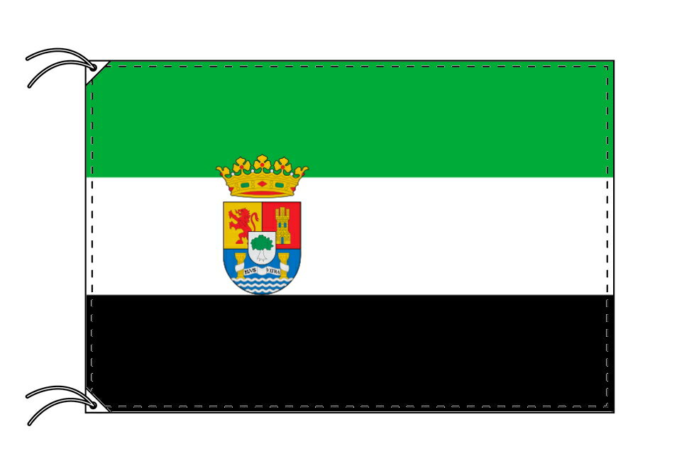 TOSPA スペイン 自治州旗 エストレマドゥーラ州（120×180cm 高級テトロン 日本製）