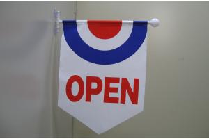 Rakuten - TOSPA ウィンドフラッグ OPEN[ポール 吸盤付き]