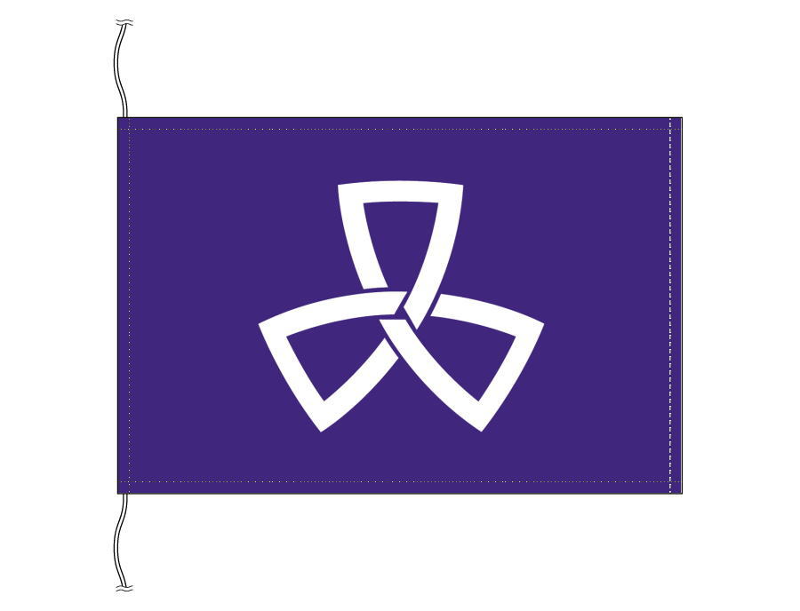 TOSPA 品川区旗 東京23区の旗 卓上旗 旗サイズ16×24cm テトロントロマット製 日本製 東京都の区旗シリーズ