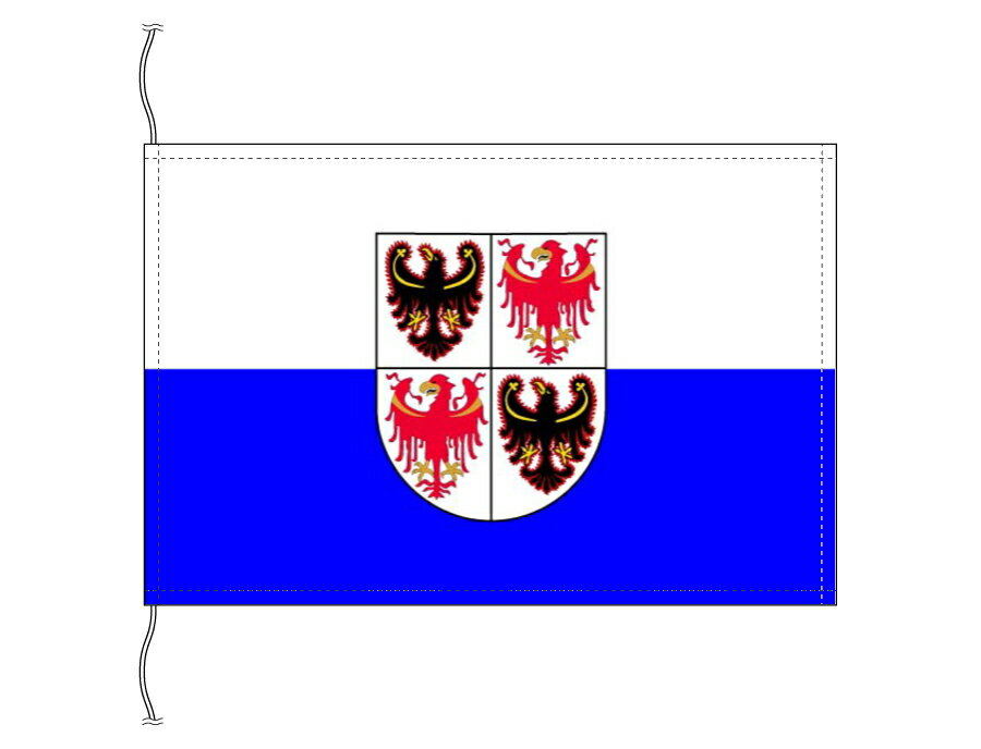 TOSPA イタリア 州旗 トレンティーノ＝アルト アディジェ州（卓上旗16×24cm 高級テトロン製 日本製）