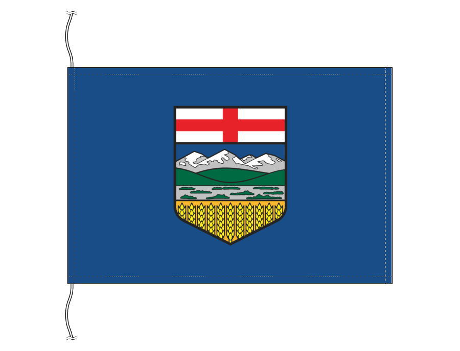 TOSPA アルバータ州の旗 カナダの州旗 卓上旗 旗サイズ16×24cm テトロントロマット製 日本製 世界各国の州旗シリーズ