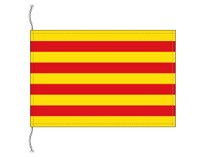 TOSPA スペイン 自治州旗 カタルーニャ州（卓上旗16×24cm 高級テトロン 日本製）