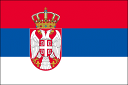 世界の国旗　セルビア国旗[90×135cm・高級テトロン製]あす楽対応・安心の日本製