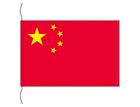 TOSPA 中華人民共和国 中国 国旗 卓上旗 旗サイズ16×24cm テトロントロマット製 日本製 世界の国旗シリーズ