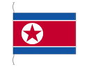 TOSPA 朝鮮民主主義人民共和国 北朝鮮 国旗 卓上旗 旗サイズ16×24cm テトロントロマット製 日本製 世界の国旗シリーズ