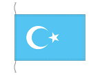 TOSPA 東トルキスタン ウイグル自治区 旗 卓上旗 旗サイズ16×24cm テトロントロマット製 日本製 世界の国旗シリーズ