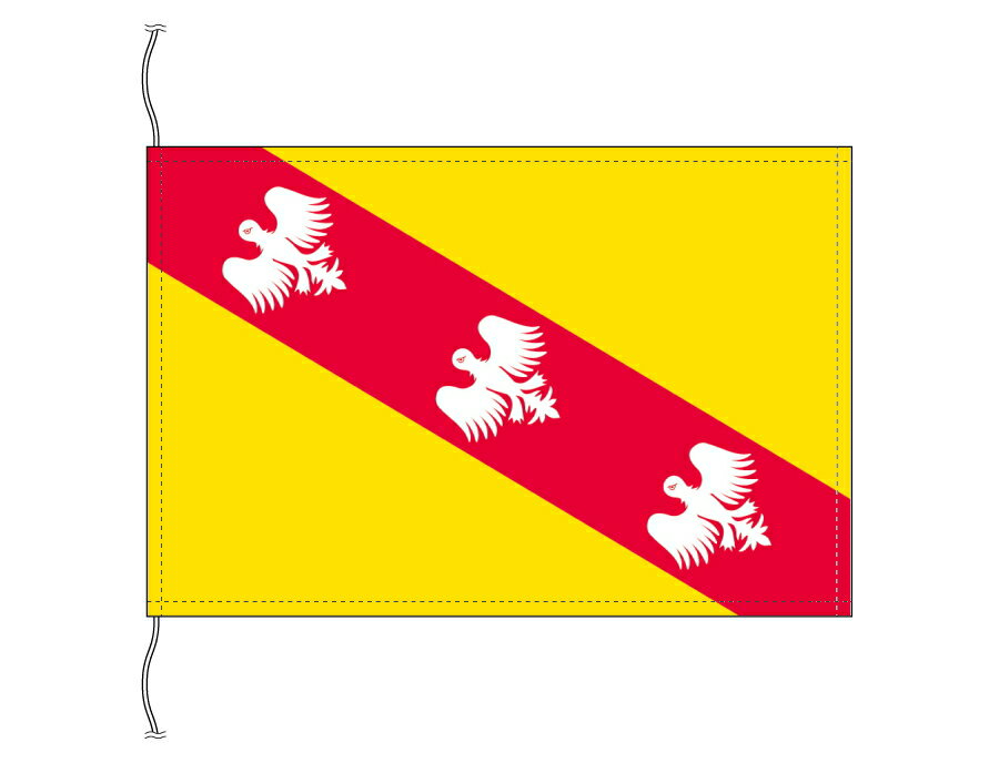 TOSPA ロレーヌ地域圏 フランス地域圏の旗 州旗（卓上旗16×24cm）