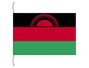 TOSPA マラウイ 国旗 卓上旗 旗サイズ16×24cm テトロントロマット製 日本製 世界の国旗シリーズ