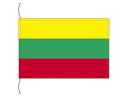 TOSPA リトアニア 国旗 卓上旗 旗サイズ16×24cm テトロントロマット製 日本製 世界の国旗シリーズ