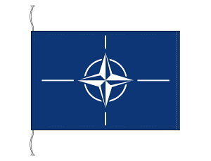NATO ナトー 北大西洋条約機構 旗 卓上旗 旗サイズ16×24cm テトロントロマット製 日本製 世界の国旗シリーズ