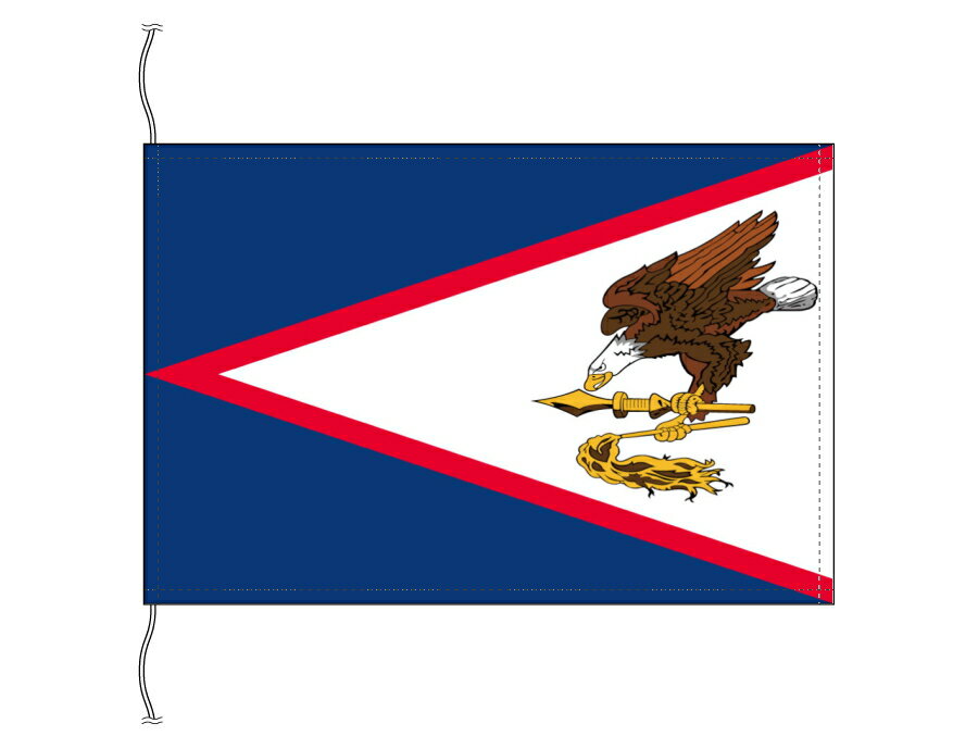 TOSPA アメリカ領サモア諸島 旗 卓上旗 旗サイズ16×24cm テトロントロマット製 日本製 世界の国旗シリーズ IOC加盟地域