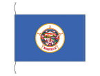 TOSPA ミネソタ州旗 卓上旗[アメリカ合衆国の州旗 16×24cm 高級テトロン製]