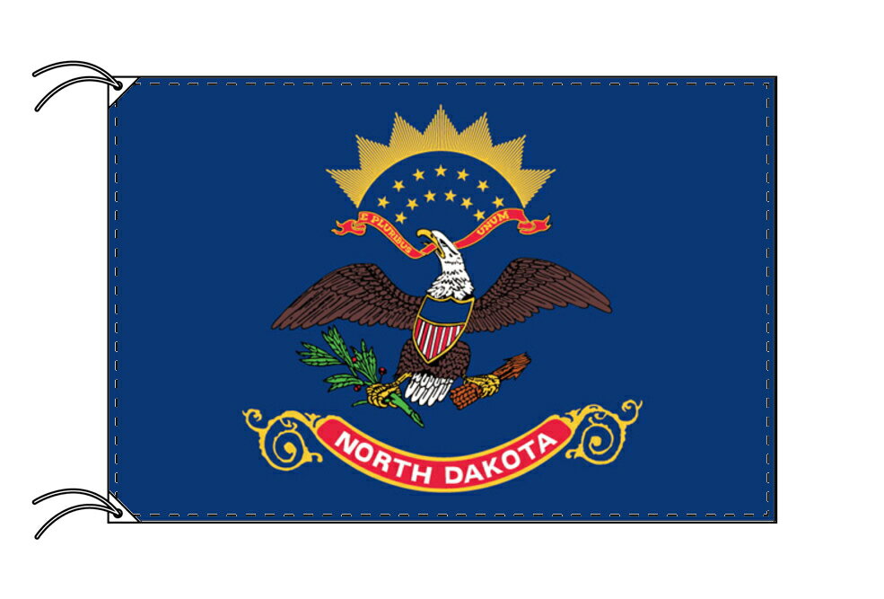 TOSPA ノースダコタ州旗[アメリカ合衆国の州旗 90×135cm 高級テトロン製] 1