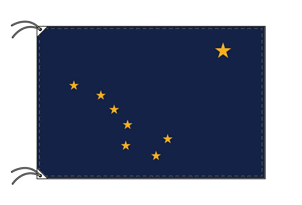 TOSPA アラスカ州旗[アメリカ合衆国の州旗 90×135cm 高級テトロン製]