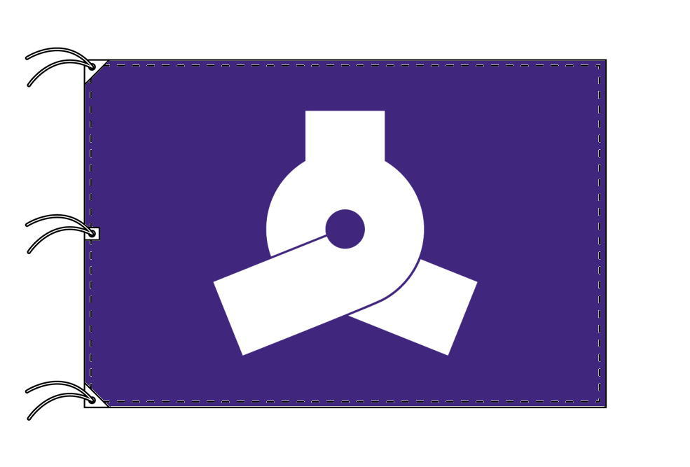 TOSPA 文京区旗 東京23区の旗 140×210cm テトロン製 日本製 東京都の区旗シリーズ