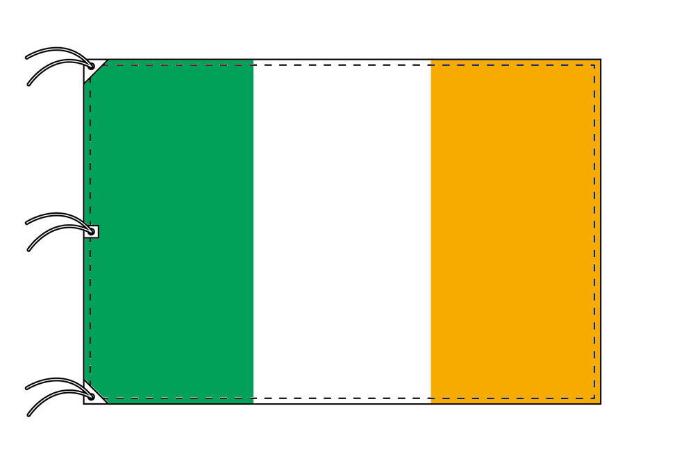 TOSPA アイルランド 国旗 200×300cm テトロン製 日本製 世界の国旗シリーズ