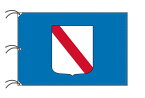 TOSPA イタリア 州旗 カンパニア州（140×210cm 高級テトロン製 日本製）