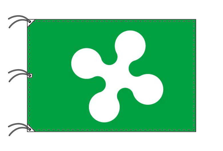 TOSPA イタリア 州旗 ロンバルディア州（140×210cm 高級テトロン製 日本製）