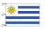 TOSPA ウルグアイ 国旗 140×210cm テトロン製 日本製 世界の国旗シリーズ