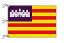 TOSPA スペイン 自治州旗 バレアレス諸島州（140×210cm 高級テトロン 日本製）