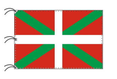 TOSPA スペイン 自治州旗 バスク州（140×210cm 高級テトロン 日本製）