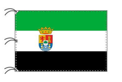 TOSPA スペイン 自治州旗 エストレマドゥーラ州（140×210cm 高級テトロン 日本製）