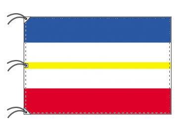 TOSPA ドイツ 州旗 メクレンブルク＝フォアポンメルン州（140×210cm 高級テトロン 日本製）