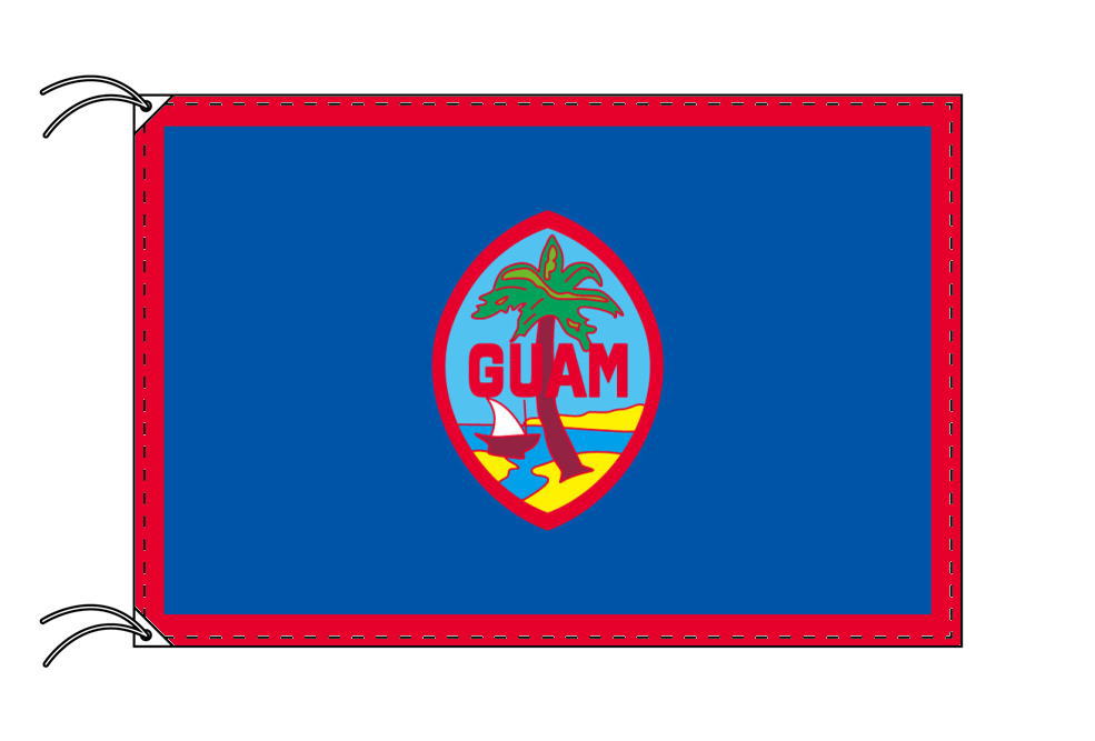 グアム 旗 120×180cm テトロン製 日本製 世界の国旗シリーズ
