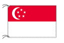 TOSPA シンガポール 国旗 70×105cm テトロン製 日本製 世界の国旗シリーズ