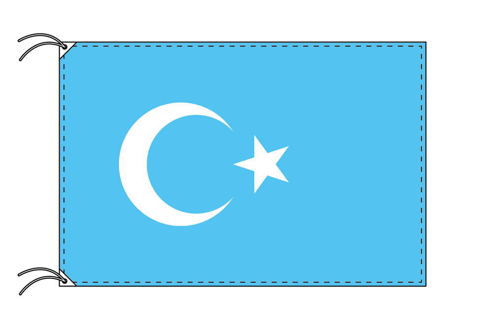 TOSPA 東トルキスタン ウイグル自治区 旗 70×105cm テトロン製 日本製 世界の国旗シリーズ