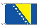 【レンタル】 3泊4日レンタル旗　ボスニアヘルツェゴビナ国旗（旗単品）[90×135cm国旗・高級テトロン製]安心の日本製