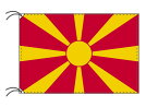 TOSPA 北マケドニア 国旗 90×135cm テトロン製 日本製 世界の国旗シリーズ