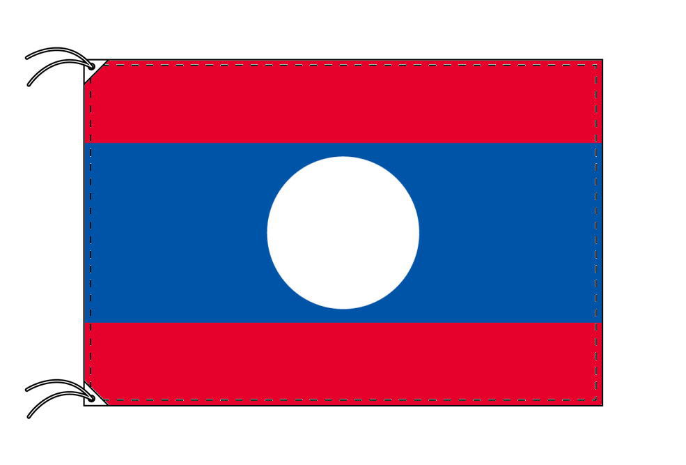 TOSPA ラオス 国旗 70×105cm テトロン製 日本製 世界の国旗シリーズ