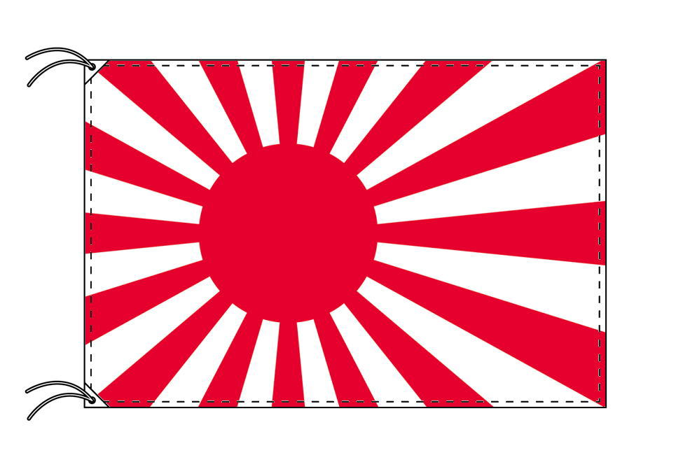 【レンタル】 3泊4日レンタル旗　海軍旗（旗単品）[テトロン・90×135cm国旗]安心の日本製