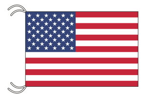 TOSPA アメリカ USA 国旗 MLサイズ 45×67.5cm テトロン製 日本製 世界の国旗シリーズ