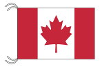 TOSPA カナダ 国旗 MLサイズ 45×67.5cm テトロン製 日本製 世界の国旗シリーズ