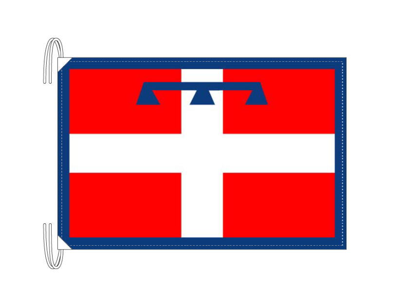 TOSPA イタリア 州旗 ピエモンテ州（50×75cm 高級テトロン製 日本製）