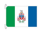 TOSPA ユーコン準州の旗 カナダの州旗 Lサイズ 50×75cm テトロン製 日本製 世界各国の州旗シリーズ