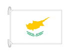 TOSPA キプロス 国旗 Lサイズ 50×75cm テトロン製 日本製 世界の国旗シリーズ