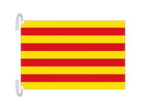 TOSPA スペイン 自治州旗 カタルーニャ州（50×75cm 高級テトロン 日本製）